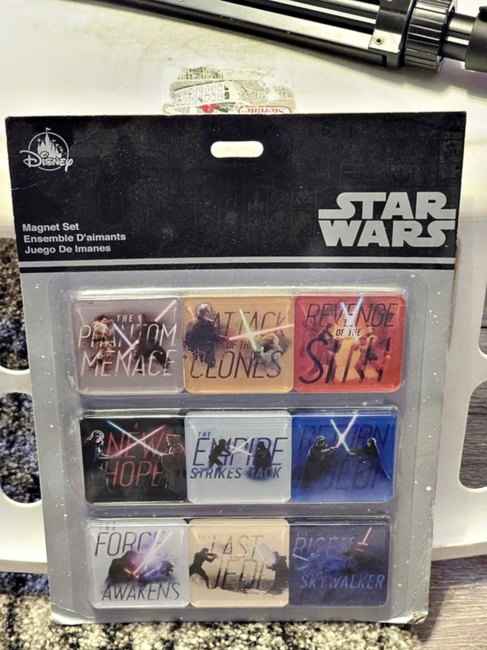 Disney Parks - Star Wars - Acrylic Magnet 9-Piece Poster Lightsaber Battles NEW